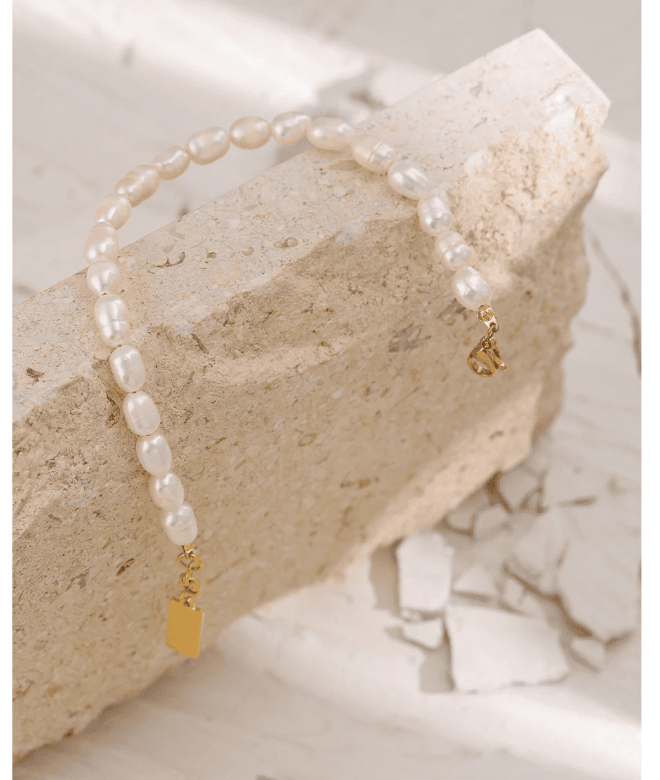 Pulseira de Pérola Natural Elegante