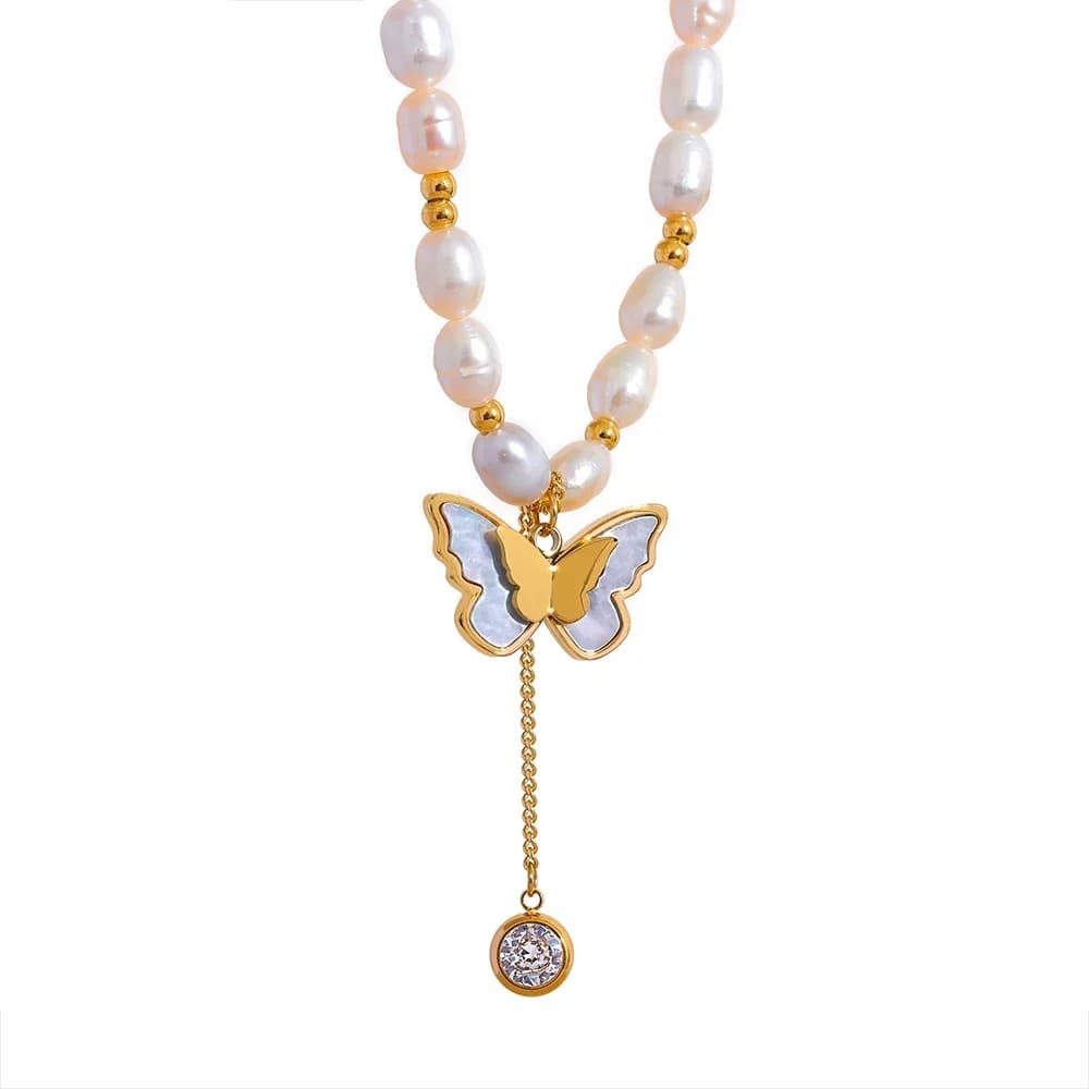 Colar Borboleta de Pérolas Naturais, Colar Lumina Divina, Colar Feminino, Acessório De Luxo,joias Com Design Exclusivo, Colar Elegante, Beleza Feminina, Estilo Chic, Brilho Divino, Joia Fina Acessório De Luxo, Moda Feminina, Coleção De Joias, Estilo Divino, Presente Perfeito, Lumina Divina