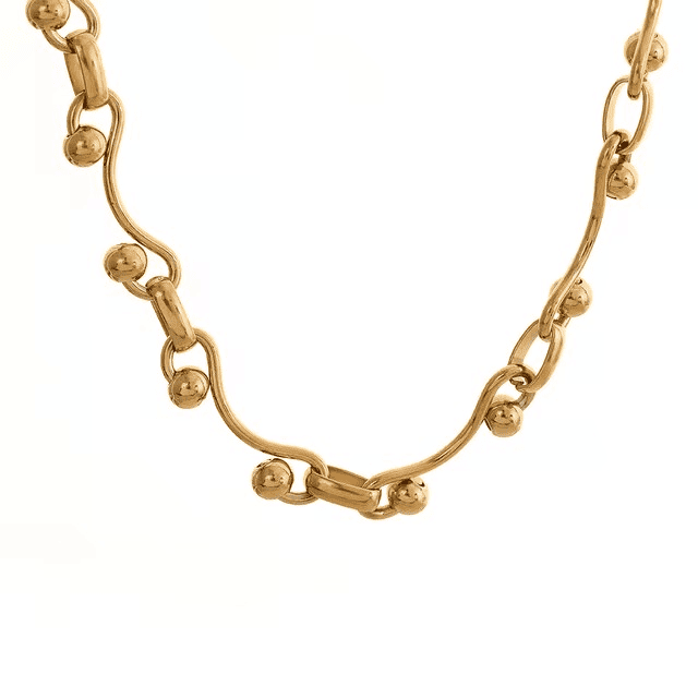 Colar e Pulseira 18k Banhado a Ouro