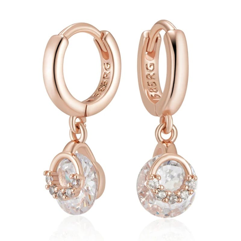 brincos rosa ouro para mulheres modernos
brincos finos para o dia a dia com zircônia
presente de joia delicada para namorada/esposa
brincos confortáveis e antialérgicos com brilho
joias femininas acessíveis com aparência luxuosa