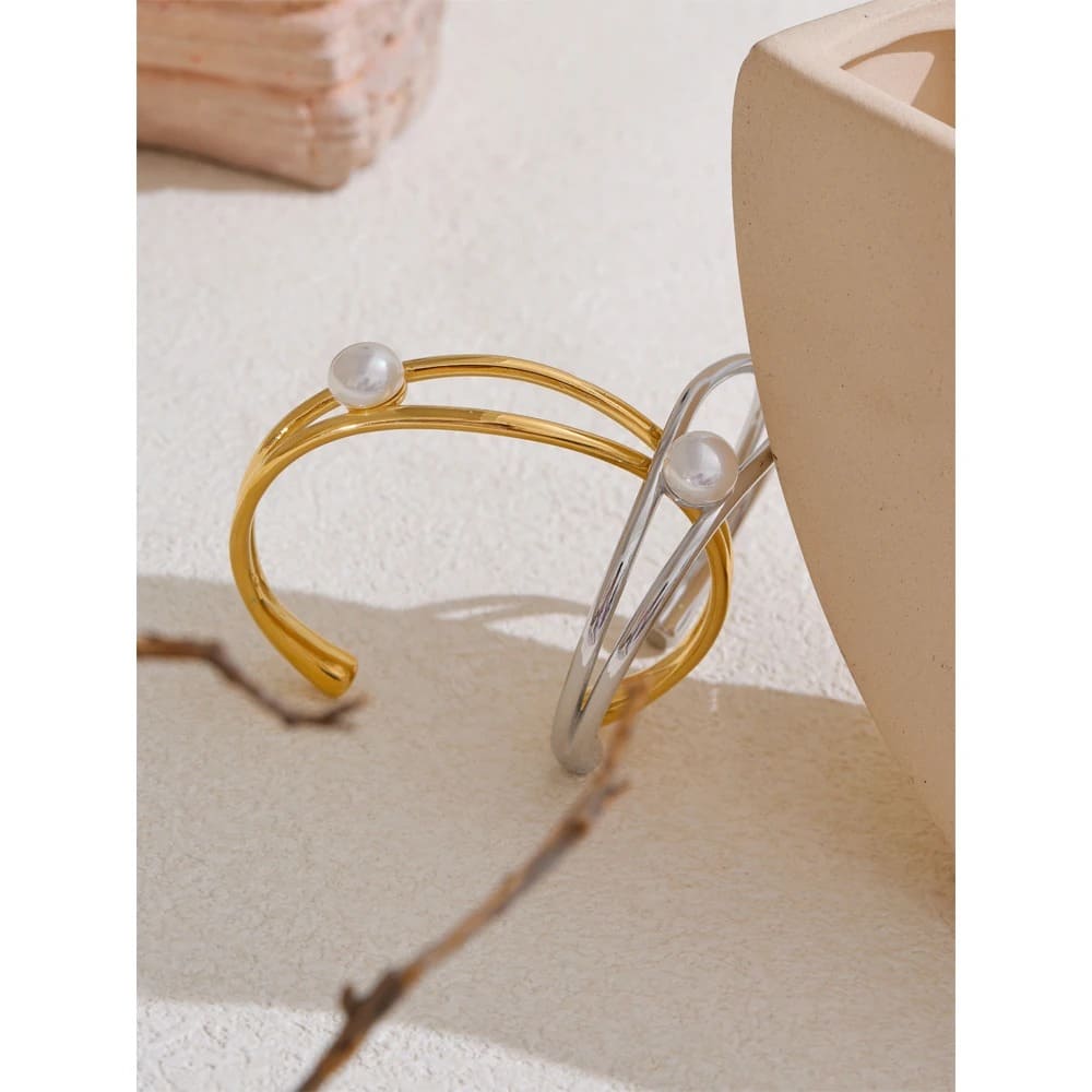 Pulseira Belle com Pérola Minimalista