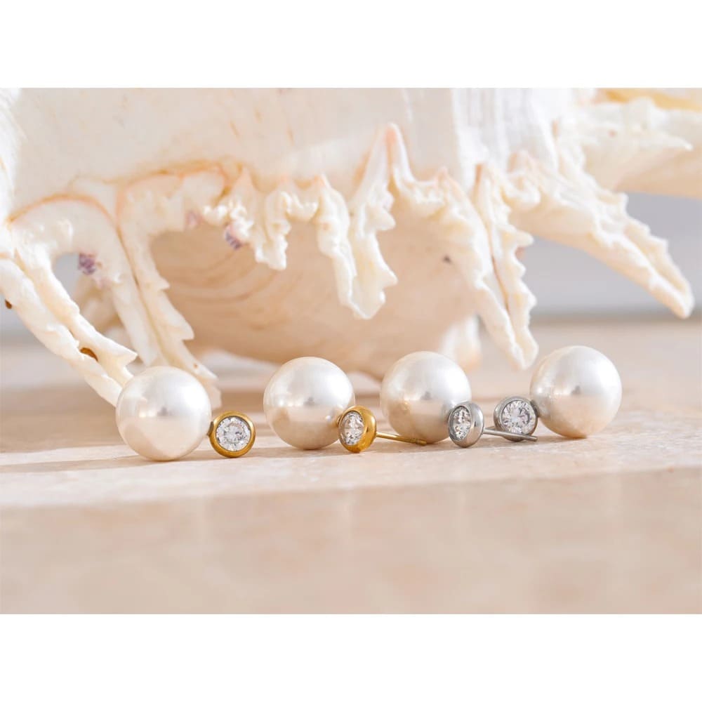 Brincos de Pérolas Moda Elegante