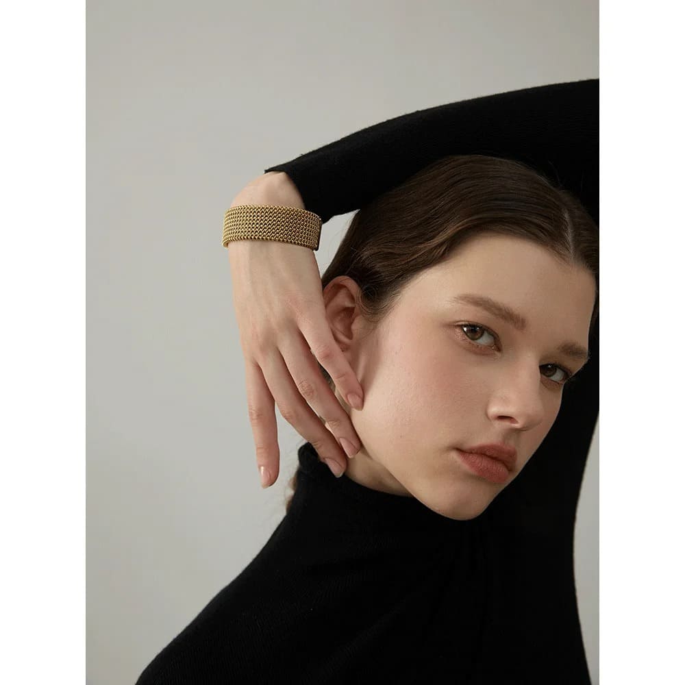 Pulseira Aberta Feminina Elegance Inoxidável