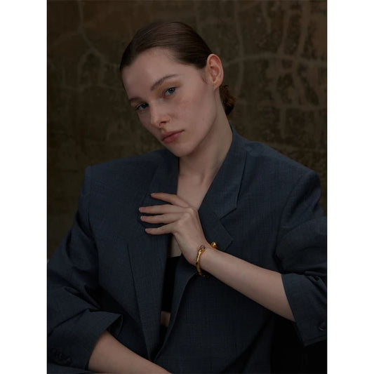 Pulseira de Punho Dourado