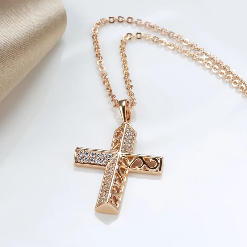 Colar Feminino Cruz - Joia Vintage Junior Sam para Fé, Elegância e Autoestima
