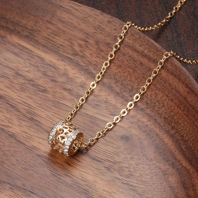 Colar Feminino Oca com Zircão Natural da Junior Sam