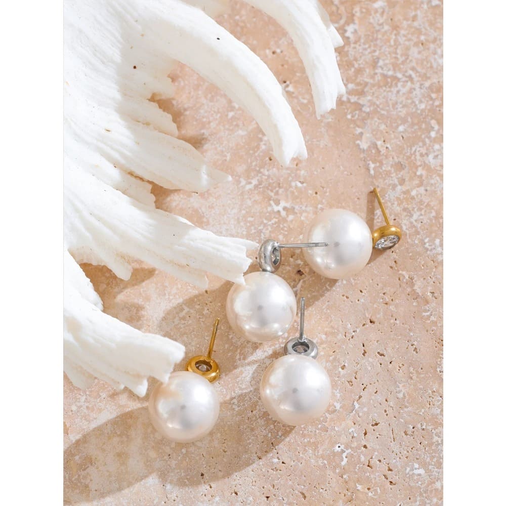 Brincos de Pérolas Moda Elegante