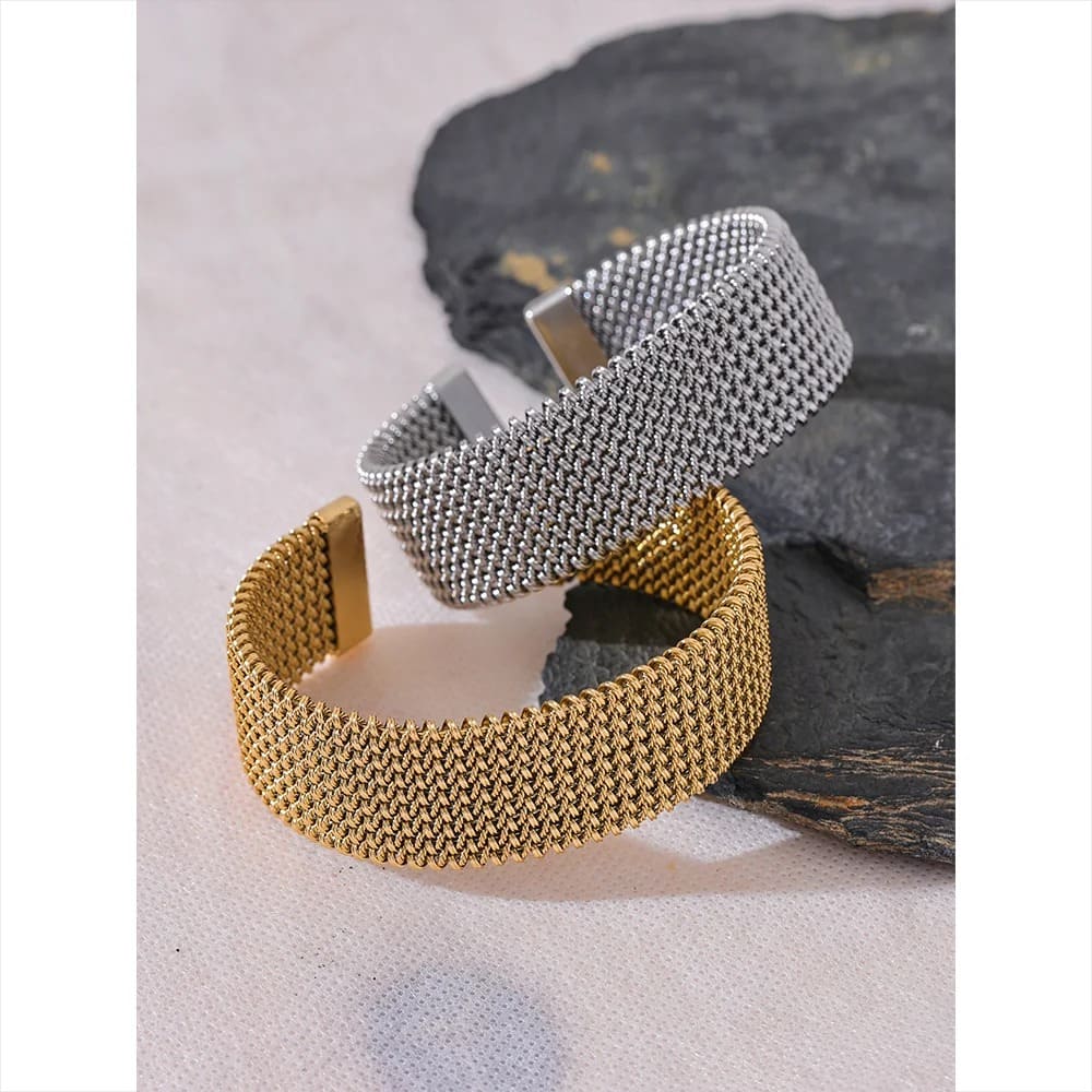Pulseira Aberta Feminina Elegance Inoxidável