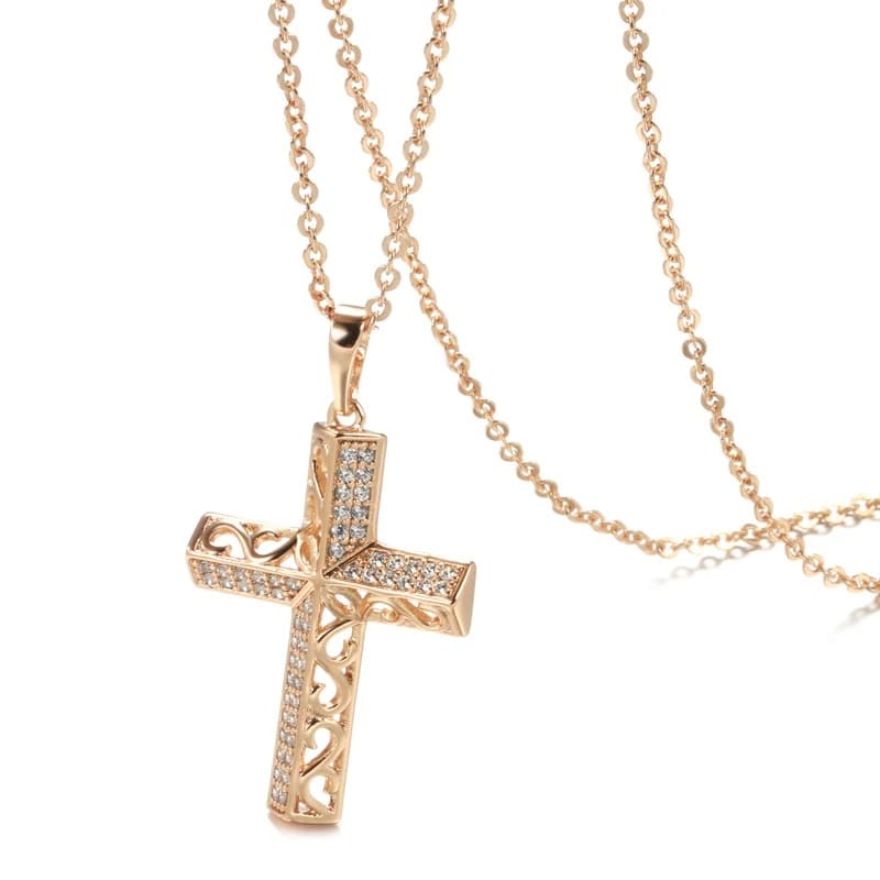 Colar Feminino Cruz - Joia Vintage Junior Sam para Fé, Elegância e Autoestima