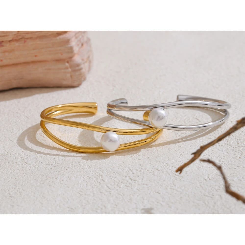 Pulseira Belle com Pérola Minimalista