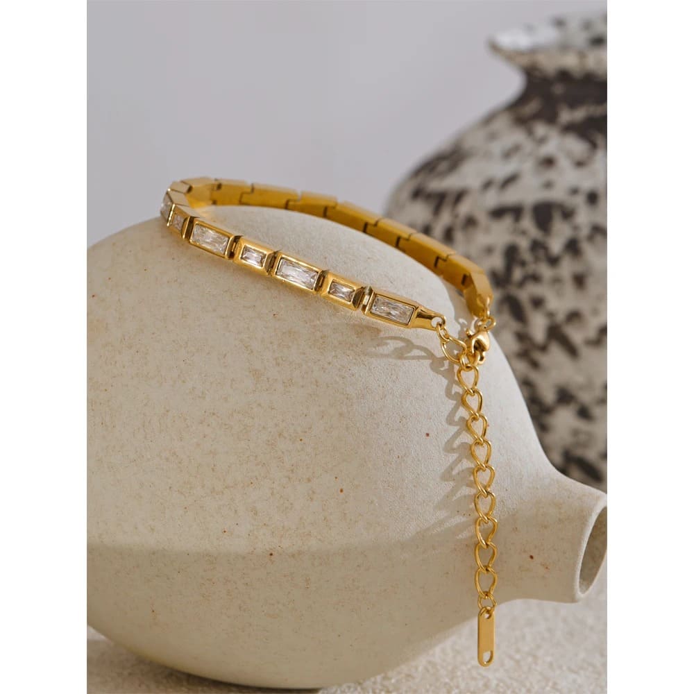 Pulseira Feminina 18k Premium de Aço Inoxidável