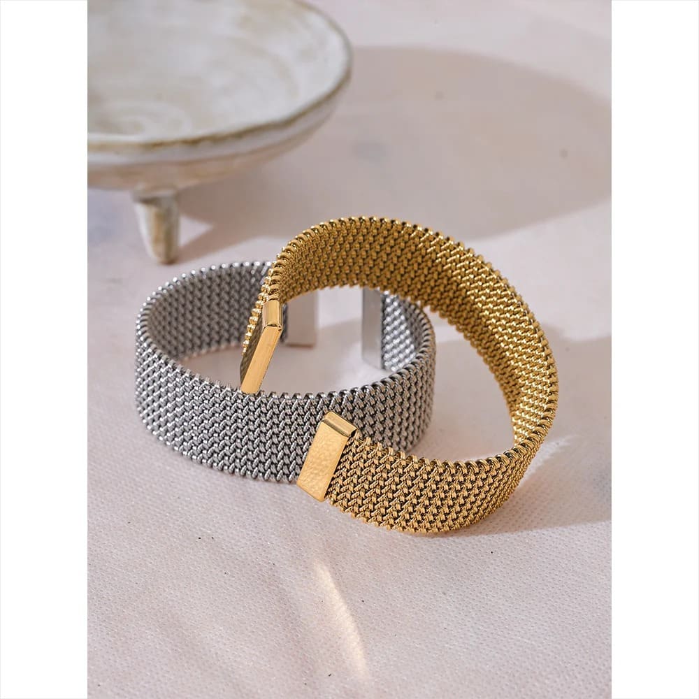 Pulseira Aberta Feminina Elegance Inoxidável