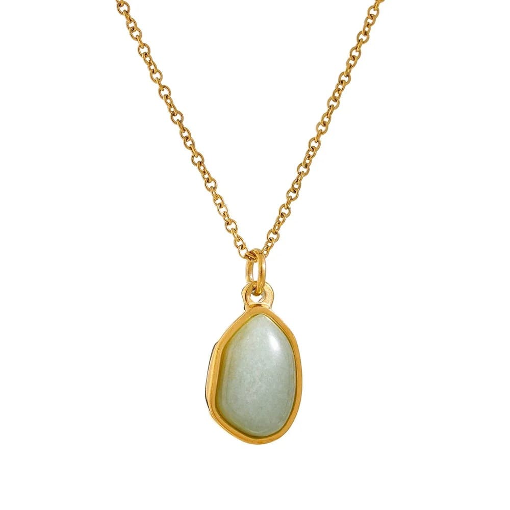 Colar Waterdrop em Pedra Natural