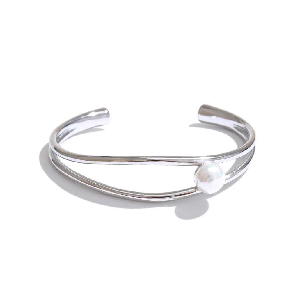Pulseira Belle com Pérola Minimalista