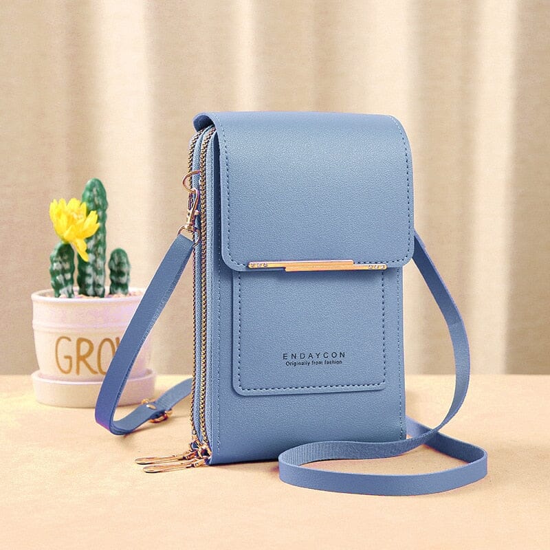 Bolsa de Couro Feminina com Tela Sensível ao Toque