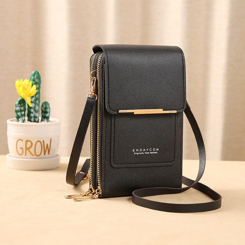 Bolsa de Couro Feminina com Tela Sensível ao Toque