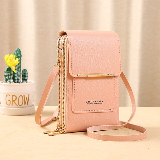 Bolsa de Couro Feminina com Tela Sensível ao Toque