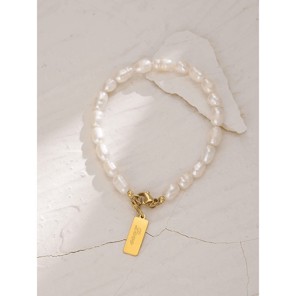 Pulseira de Pérola Natural Elegante