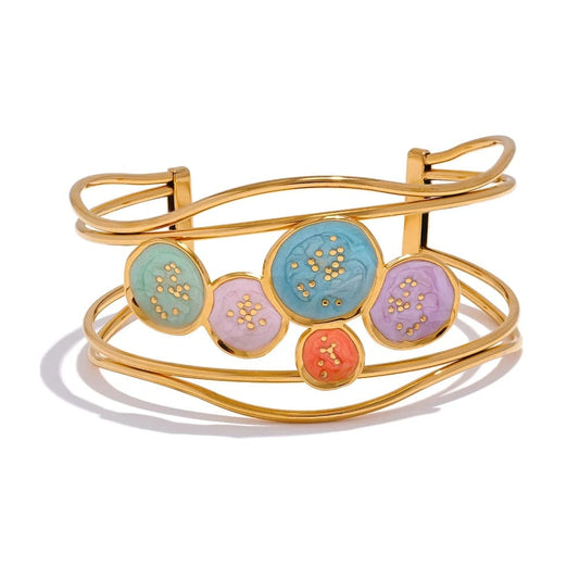 Bracelete Elegante de Esmalte Colorido, Presente Perfeito, NOVIDADES, Moda Feminina, Joias Antialérgicas Femininas, Joias Para Todos Os Dias, Joias Para Mulheres, 
Joias Resistentes à Água, Joias para Homens e Mulheres, Joias Modernas para Mulheres, 
Joias minimalistas sofisticadas, Joias hipoalérgicas femininas, Joias da moda, JOIAS, 
Joia Minimalista, Estilo Minimalista, Estilo Feminino, Estilo E Qualidade, Estilo Elegante, Estilo Contemporâneo, Estilo Simples e Sofisticado