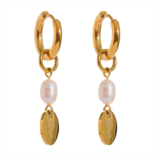 Brincos com pérola natural
Brincos feitos à mão femininos
Brincos de aço inoxidável dourado/prateado
Joias da moda com pérola
Brincos chiques e delicados
Joias femininas à prova d’água