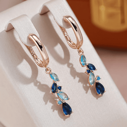 Brincos Gotas de Água Azul, Gotas de Água Azul, Brincos Azul Turquesa, Design Elegante, Estilo Clássico, Brincos Leves, Joias para Casamento, Acessórios para Noite, Presente para Mulheres, Brincos para Eventos Especiais, Looks Sofisticados, Mulheres Modernas, Fashion Lovers, Estilo Glamorous