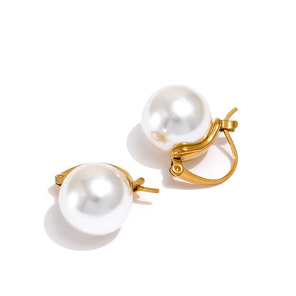 Brincos de Argola com Pérolas, Jóias Femininas, Estilo Clássico Moda Feminina, Acessórios Luxuosos, Beleza Atemporal, Joias Com Pérolas, Look Elegante, Presente Perfeito
