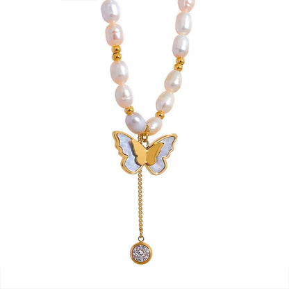 Colar Borboleta de Pérolas Naturais, Colar Lumina Divina, Colar Feminino, Acessório De Luxo,joias Com Design Exclusivo, Colar Elegante, Beleza Feminina, Estilo Chic, Brilho Divino, Joia Fina Acessório De Luxo, Moda Feminina, Coleção De Joias, Estilo Divino, Presente Perfeito, Lumina Divina