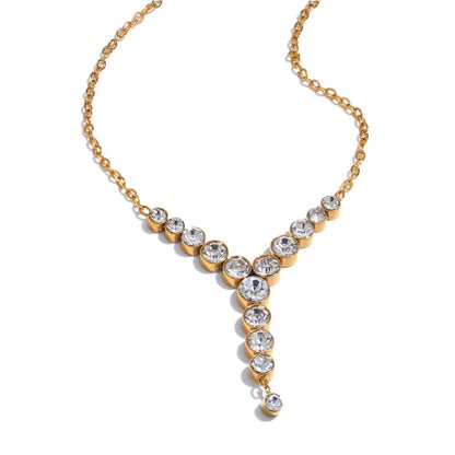 Colar Cubic Zirconia Y-Shape Colar Chique, Colar, Colar Feminino, Acessório De Luxo, joias Com Design Exclusivo, Colar Elegante, Beleza Feminina, Estilo Chic, Brilho Divino, Joia Fina Acessório De Luxo, Moda Feminina, Coleção De Joias, Estilo Divino, Presente Perfeito, Lumina Divina, Colar Folhas, Colar Trendy, Colar Sofia, Acessórios Femininos, Joias de Luxo, Fashion Jewelry, Colar Feminino, Acessórios de Outono, Moda Feminina, Colar Com Folhas, Joias Naturais Estilo Feminino,, Look Delicado, Joias Finas
