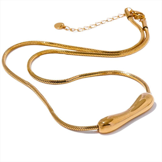 Colar para Mulher - Corrente de Aço Inoxidável PVD 18K Colar Com Folhas, Joias Naturais Estilo Feminino,, Look Delicado, Joias Finas, Colar De Pérola, Pérola Barroca, Joia De Luxo, Ouro 14k, Colar Feminino Elegância Natural, Acessórios De Luxo, Pérola Natural, Joias Com Ouro, Moda Sofisticada, Estilo Chique, Presente De Luxo, Colar De Pérolas, Pérolas De Água Doce, Corrente Paperclip, Banho De Ouro, Joia Elegante, Colar Sofisticado, Acessórios De Luxo, Joia Com Pérolas, Estilo Moderno, Acessório Feminino, C