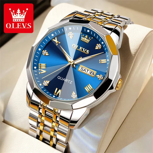 Relógio Masculino, OLEVS Guardião Do Tempo, Estilo Elegante, Relógios De Luxo, Moda Masculina, Relógios Resistentes, Acessórios, Masculinos, Sofisticação , Presente Perfeito , Durabilidade E Estilo,  Relógio Clássico, ,Estilo  E Precisão
