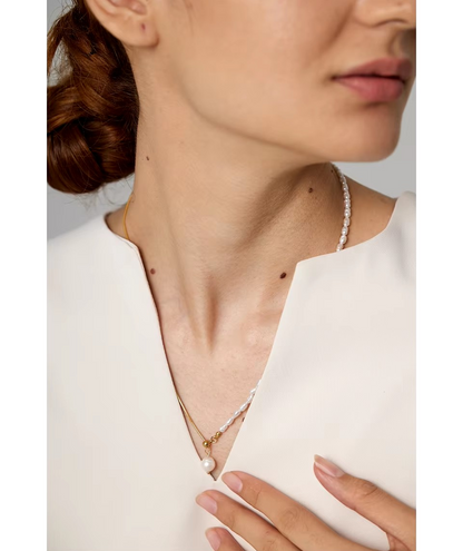 Colar de Pérolas Naturais Feminino