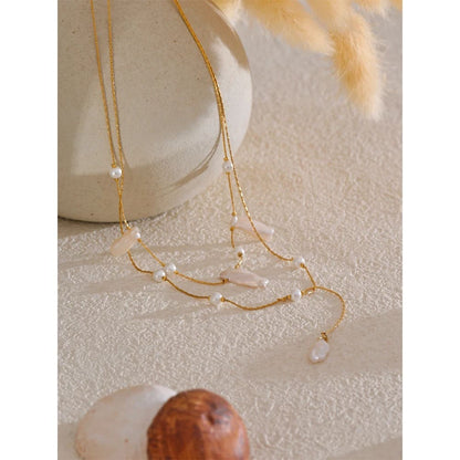 Colar de Pérolas Barrocas Naturais – Luxo com Personalidade