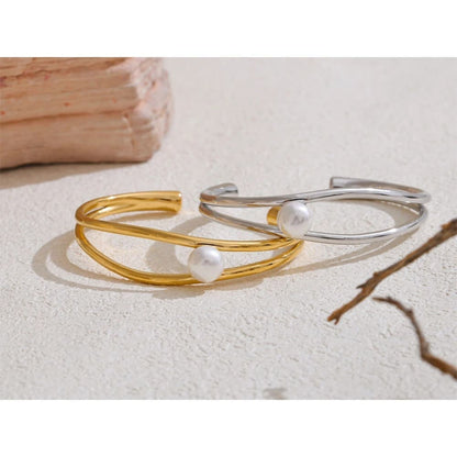 Pulseira Belle com Pérola Minimalista