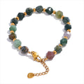 Pulseira Masculina de Pedra Natural Indian Agate