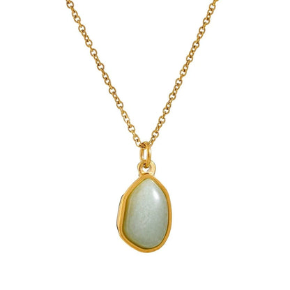 Colar Waterdrop em Pedra Natural
