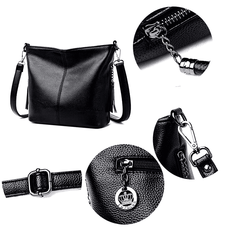 Bolsas Femininas de couro com borlas