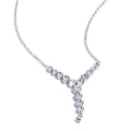 Colar Cubic Zirconia Y-Shape Colar Chique